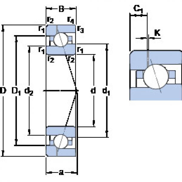 roulements 7008 CE/HCP4AH1 SKF #1 image