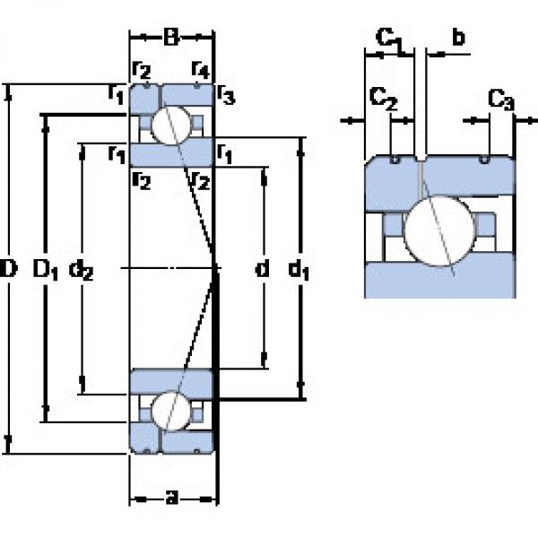 roulements 7008 ACE/HCP4AL1 SKF #1 image