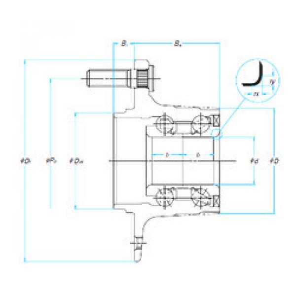 roulements 32BWK10-Y-2CP17-01 H NSK #1 image