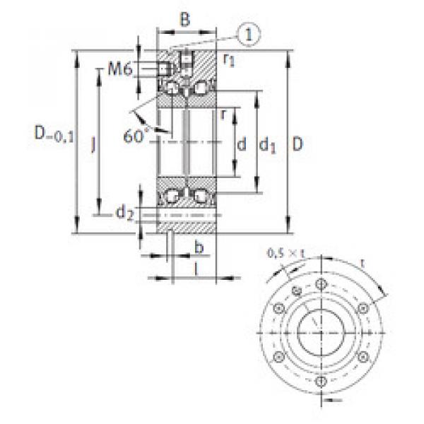 Bantalan ZKLF1255-2Z INA #1 image