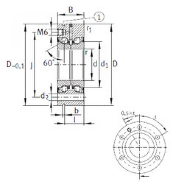 Bantalan ZKLF1560-2RS-PE INA #1 image