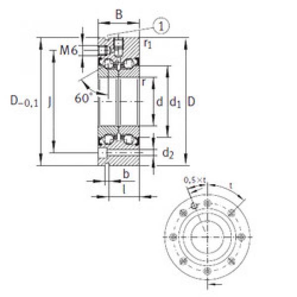 Bantalan ZKLF60145-2Z INA #1 image