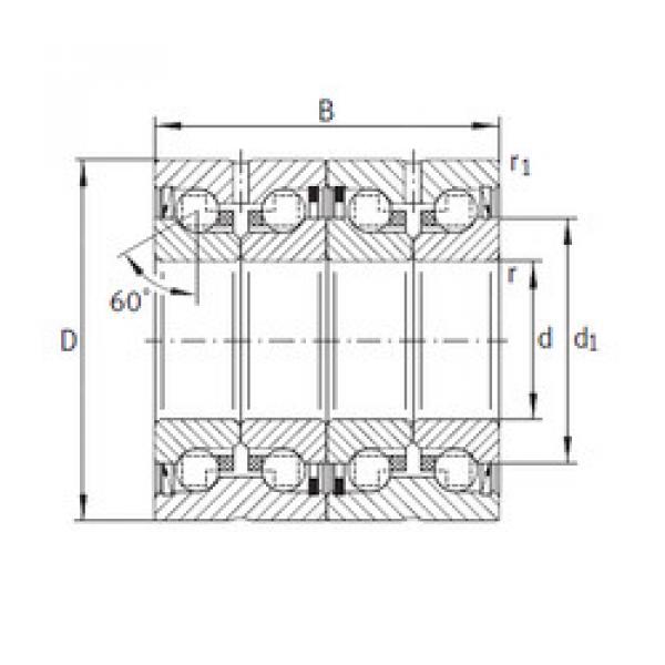 Bantalan ZKLN1747-2RS-2AP INA #1 image