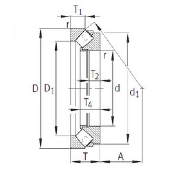 Rodamiento 293/710-E1-MB INA #1 image