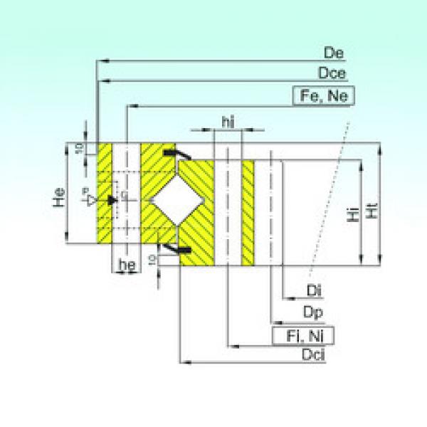 Rodamiento ZR1.36.1304.400-1SPPN ISB #1 image