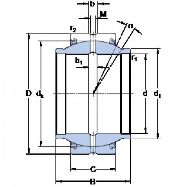 Подшипник GEZM 100 ES-2LS SKF #1 image