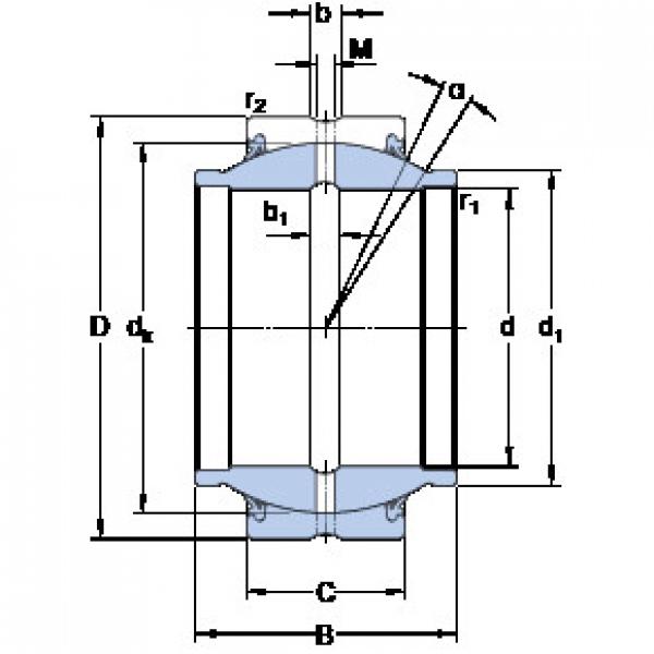 المحامل GEZM 408 ES-2RS SKF #1 image