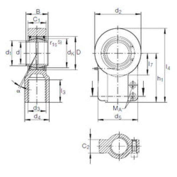 المحامل GIHN-K 110 LO INA #1 image