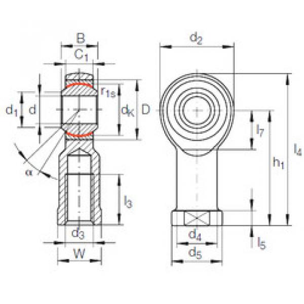 Rodamiento GIKFL 25 PW INA #1 image