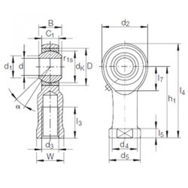 Rodamiento GIKFL 12 PB INA #1 image