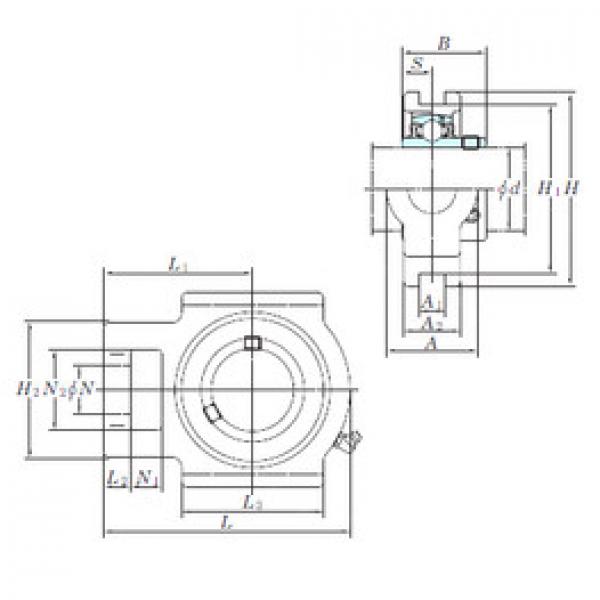 المحامل UCT318-56 KOYO #1 image