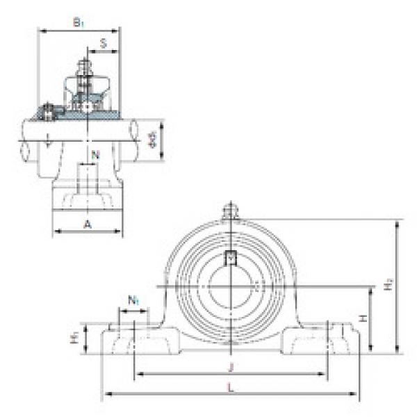 підшипник UGP212 NACHI #1 image