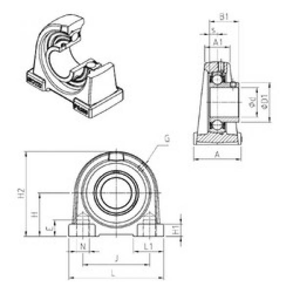 Rodamiento USPA203 SNR #1 image