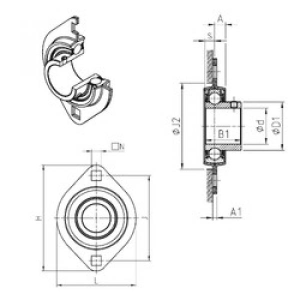 Bearing housed units USPFL201 SNR #1 image