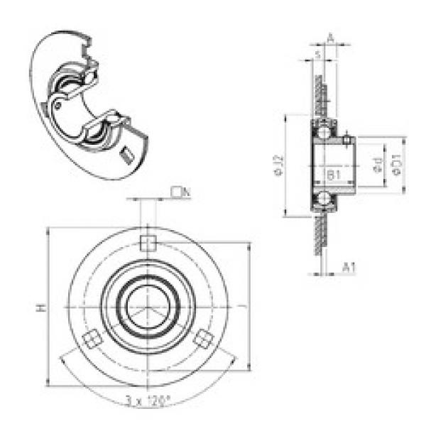 Bearing housed units USPF203 SNR #1 image