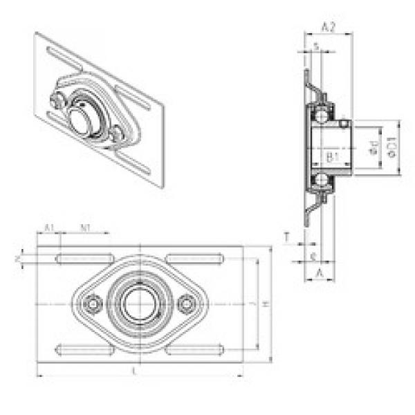 Rodamiento USPFE206 SNR #1 image