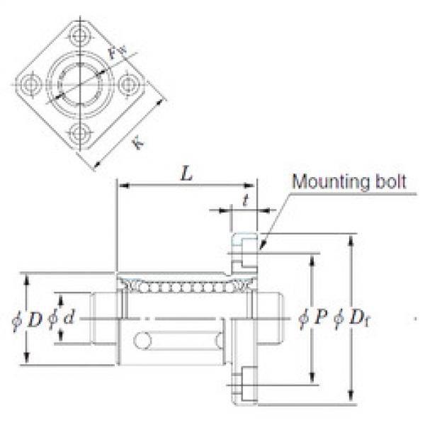 linear bearing shaft SDMK10 KOYO #1 image