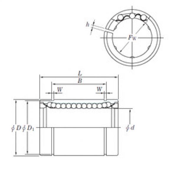 linear bearing shaft SESDM20 AJ KOYO #1 image