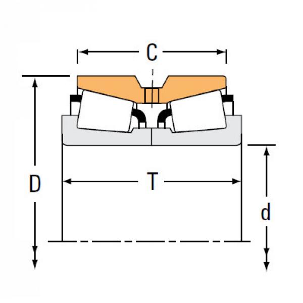 TNA Series Tapered Roller Bearings double-row HM252343NA HM252311D #1 image