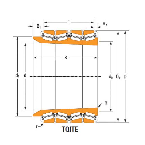 four-row tapered roller Bearings tQitS m262430T m262410d double cup #1 image