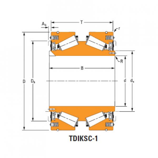 tdik thrust tapered roller bearings JHm957540dw JHm957519w #1 image