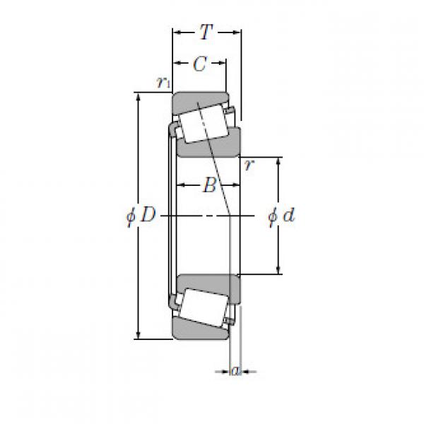 Single Row Tapered Roller Bearings NTN 32088 #1 image