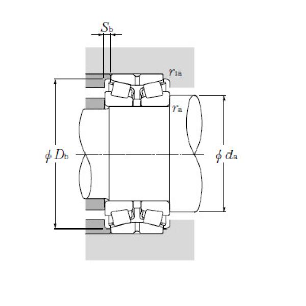 Double Row Tapered Roller Bearings NTN 29875/29820D+A #2 image