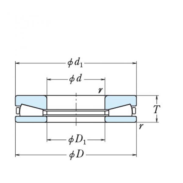 TAPERED ROLLER THRUST BEARINGS JAPAN 130TTF2501 #2 image