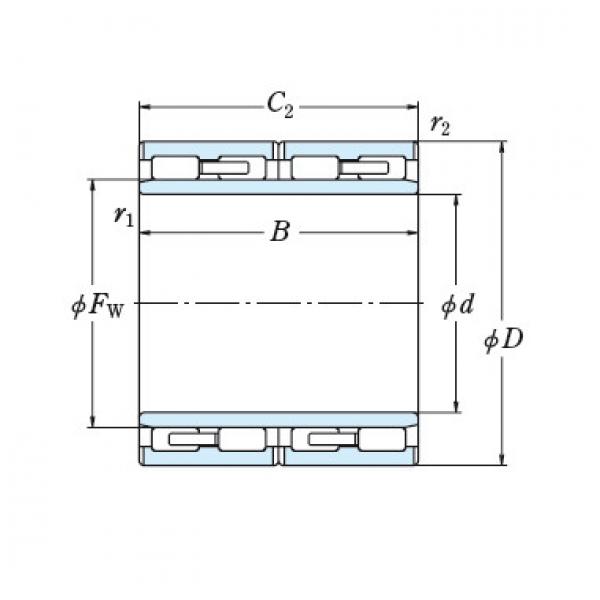 FOUR ROW CYLINDRICAL ROLLER BEARINGS NSK 120RV1601 #1 image